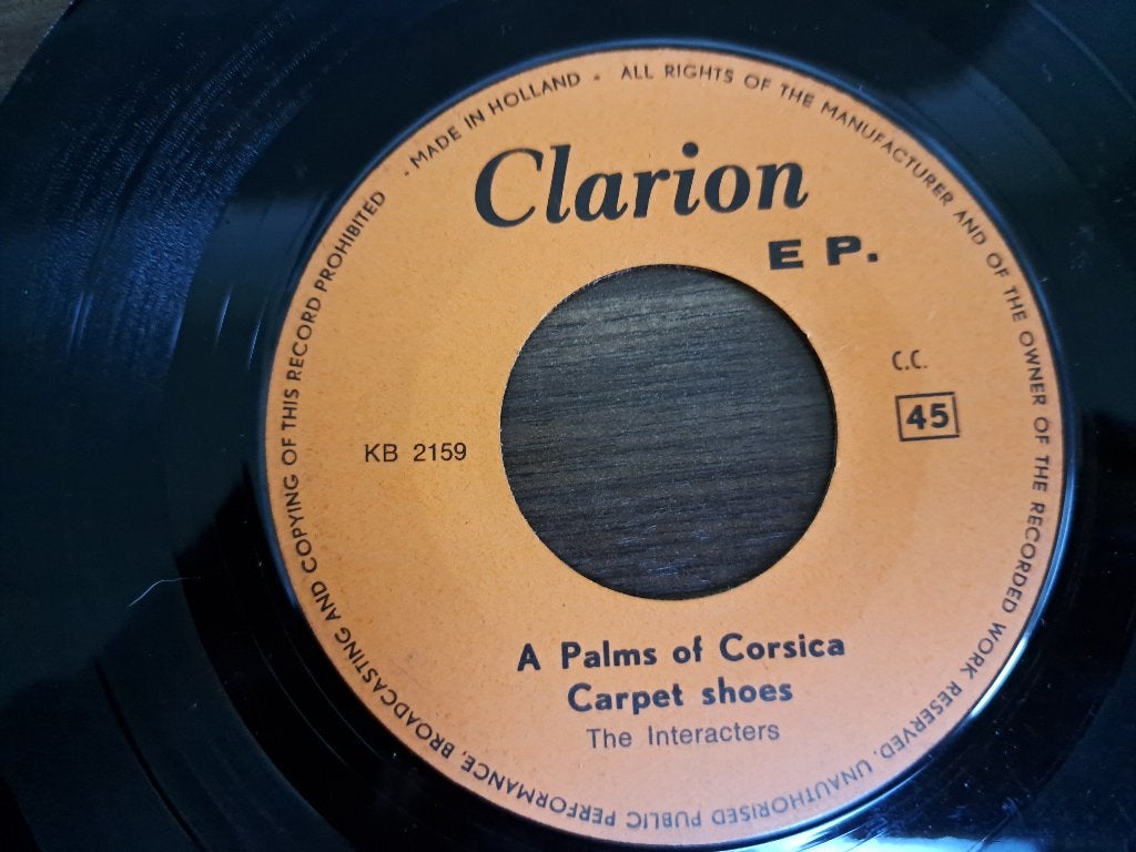 The Interacters – A Palms Of Corsica, 7 inch, Ophalen of Verzenden, Zo goed als nieuw, Pop