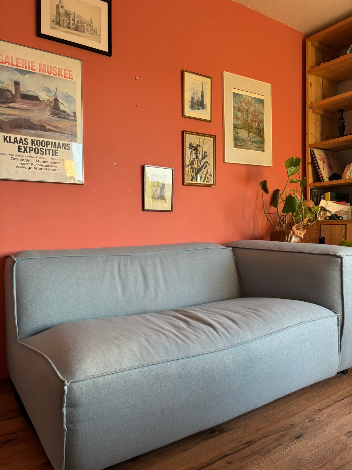 Gratis bank + poef Fest Amsterdam, Huis en Inrichting, Ophalen, Gebruikt, 75 tot 100 cm, Tweepersoons