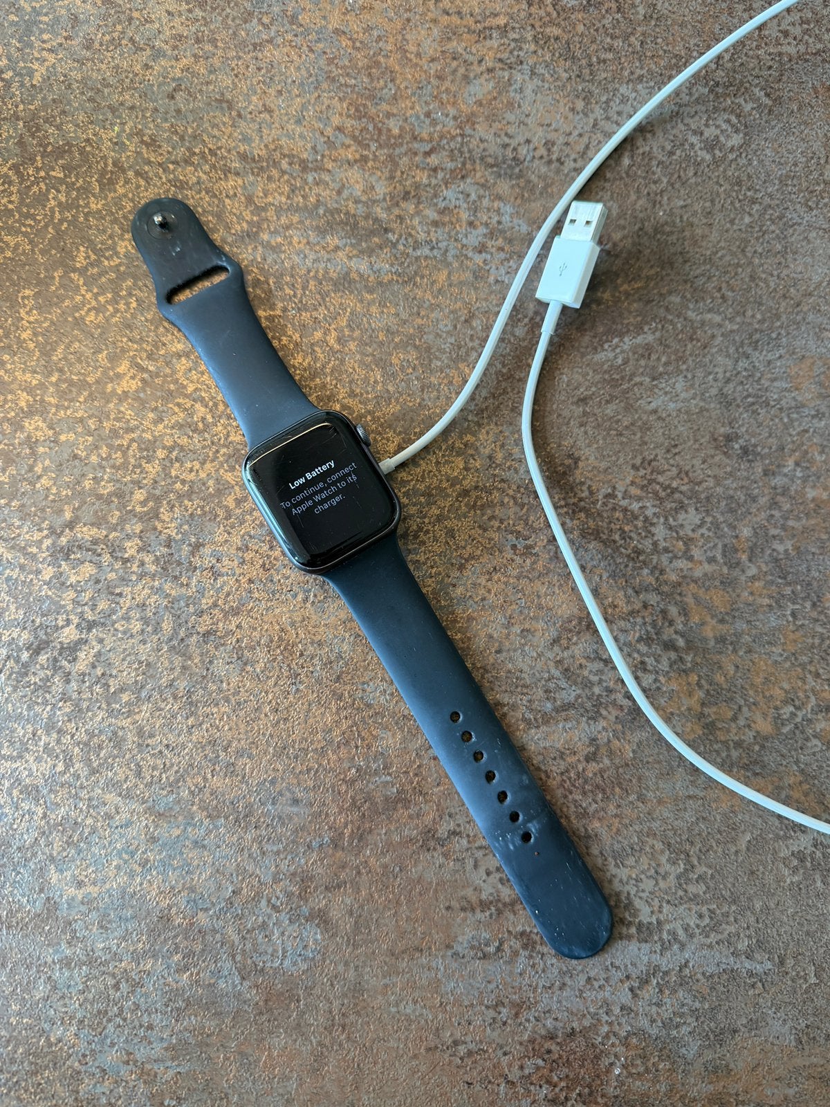 Apple watch serie 5, Gebruikt, Zwart, IOS, Ophalen of Verzenden