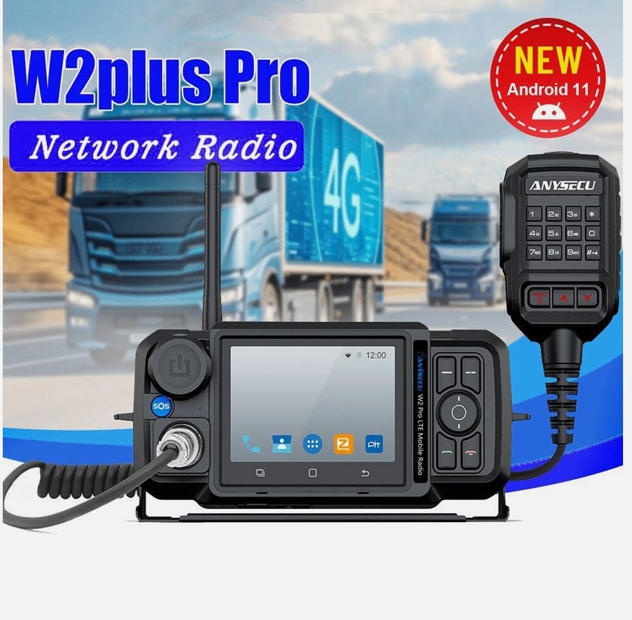 ANYSECU 4G-W2 Pro Android 11 4G Zello Real PTT GPS, Telecommunicatie, Zenders en Ontvangers, Verzenden, Nieuw, Zender en Ontvanger