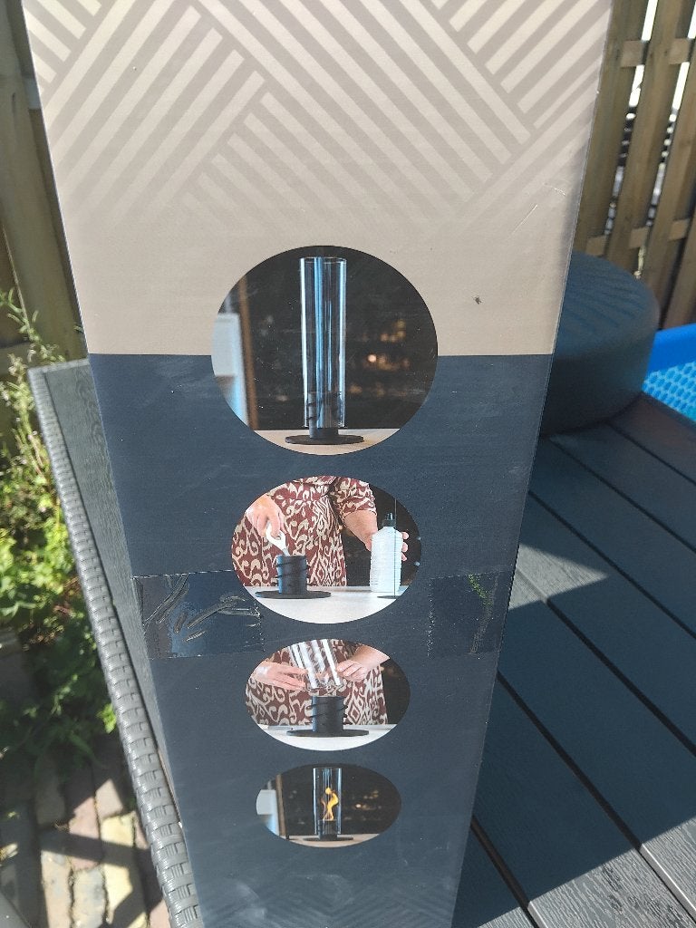 Terras brander, Ophalen, Nieuw