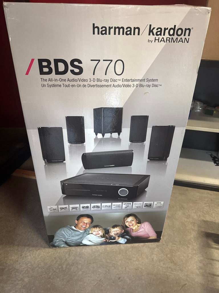 Harman/Kardon BDS 770 3D Blu-ray Entertainment Systeem, Blu-ray-speler, 70 watt of meer, 5.1-systeem, Niet werkend