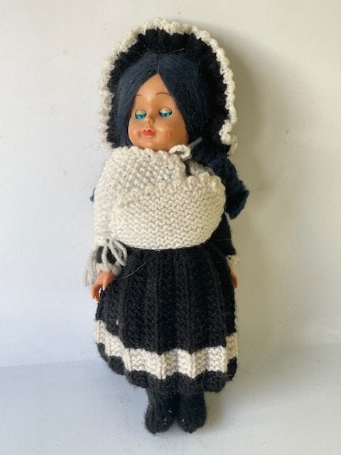 Vintage plastic poppetje pop CS - Italy. Jaren '60 Italie., Verzamelen, Poppen, Ophalen, Zo goed als nieuw, Pop
