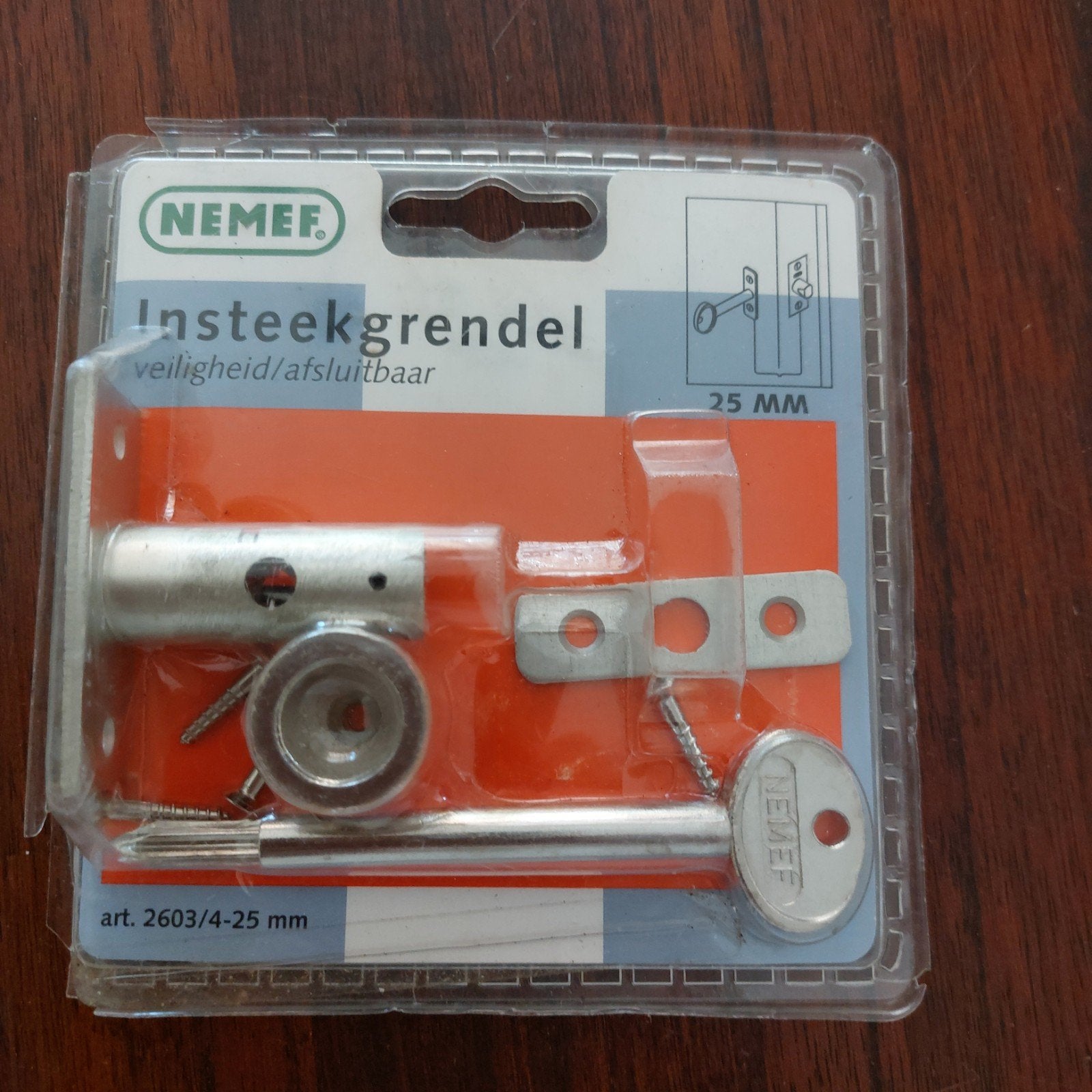 Insteekgrendel van Nemef. Nieuw, Ophalen of Verzenden, Nieuw, Slot