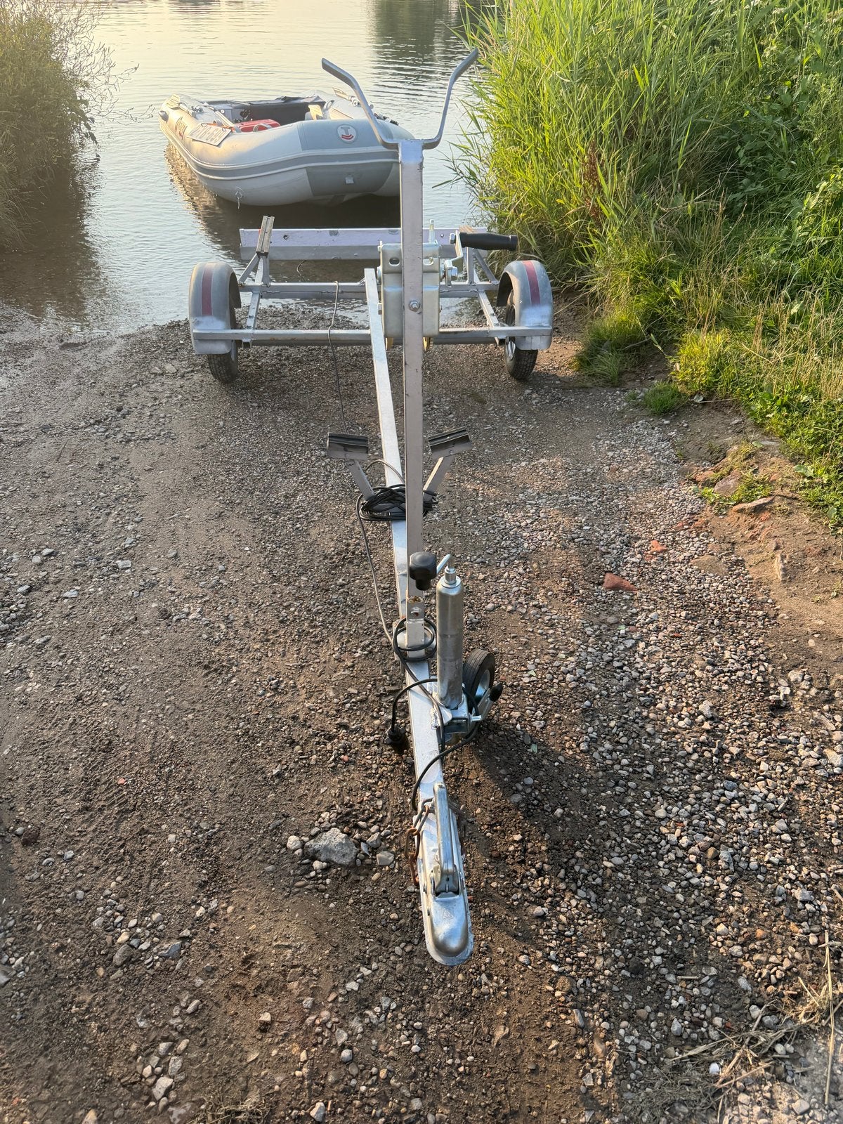 Robuuste boottrailer voor rubberboot of kleine boot, Ophalen, Gebruikt, Overige typen, Motorboot