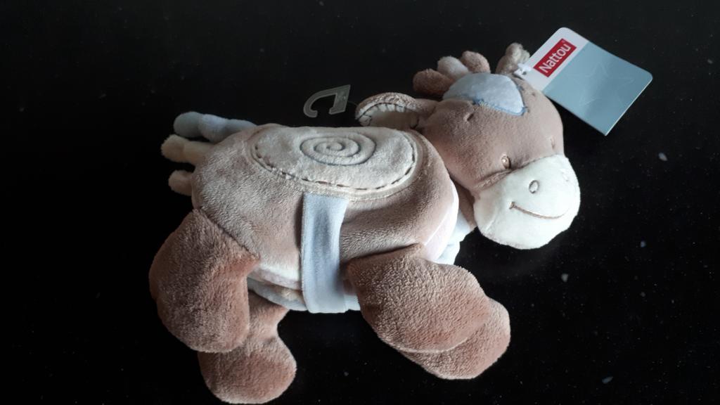 Nattou pluche boekje in de vorm van een paardje / NIEUW, Ophalen of Verzenden, Nieuw, Overige typen