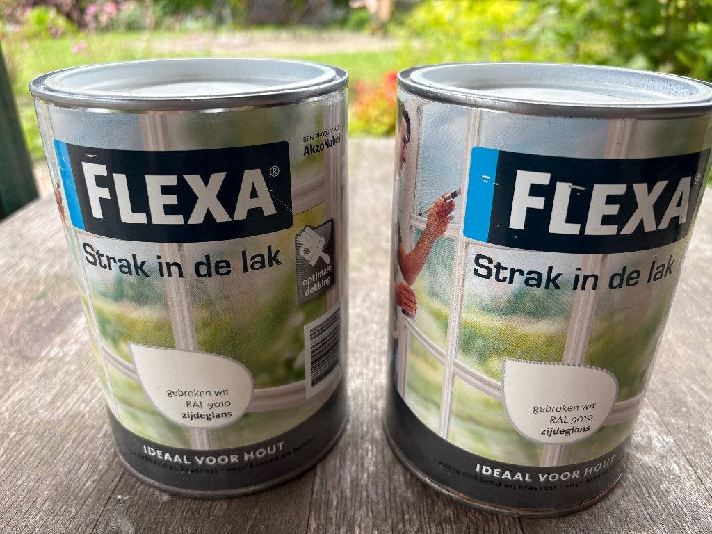 Flexa verf 9010, Ophalen, Wit, Nieuw, Lak