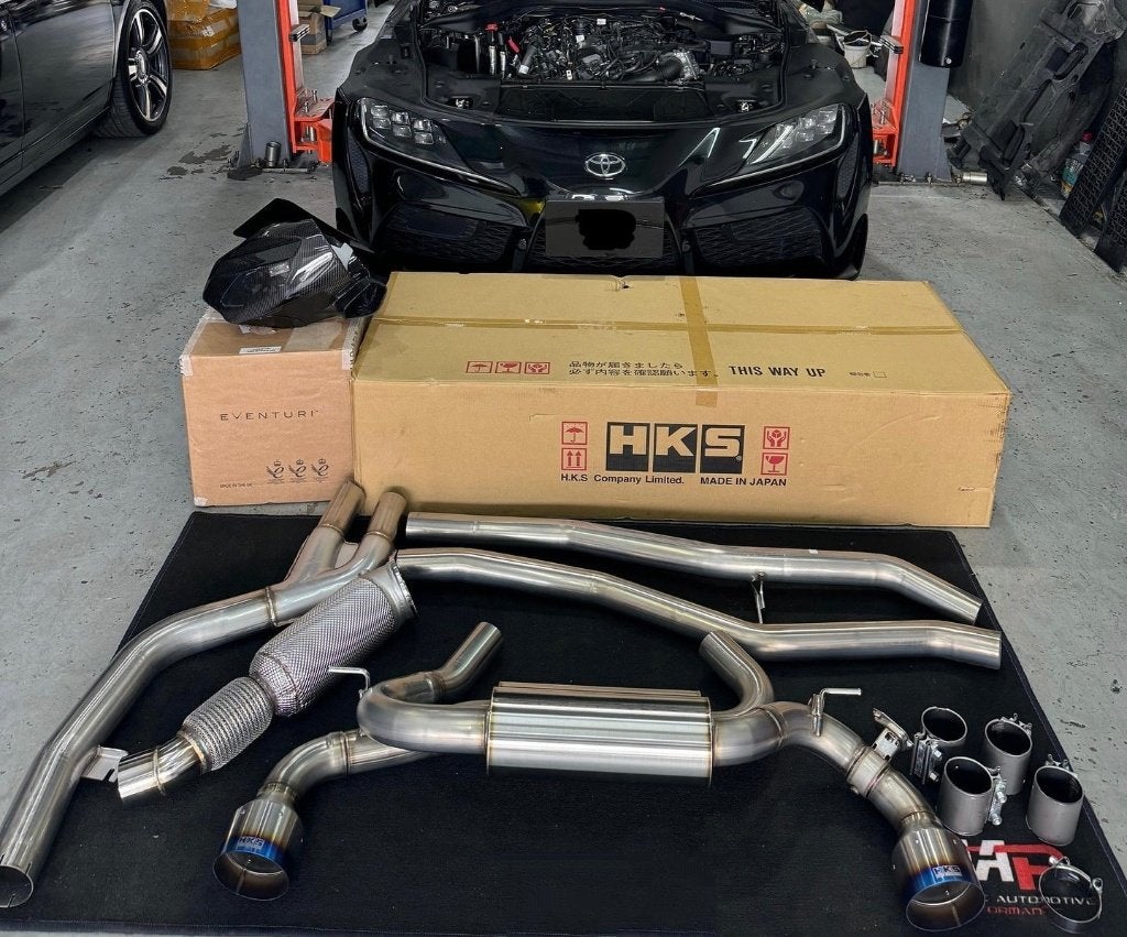HKS Dual Muffler uitlaatsysteem - Toyota Supra A90 19+