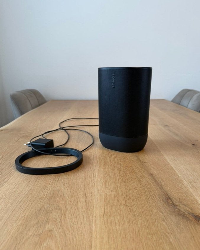 Sonos Move 2 Zwart - Draagbare Smart Speaker, Audio, Tv en Foto, Luidsprekers, Ophalen of Verzenden, Zo goed als nieuw, Draagbare speaker