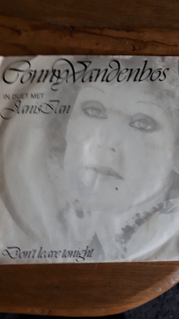 conny van den bos/janis jan - don,t leave tonight  g, Cd's en Dvd's, Vinyl Singles, Verzenden, 7 inch, Zo goed als nieuw, Overige typen