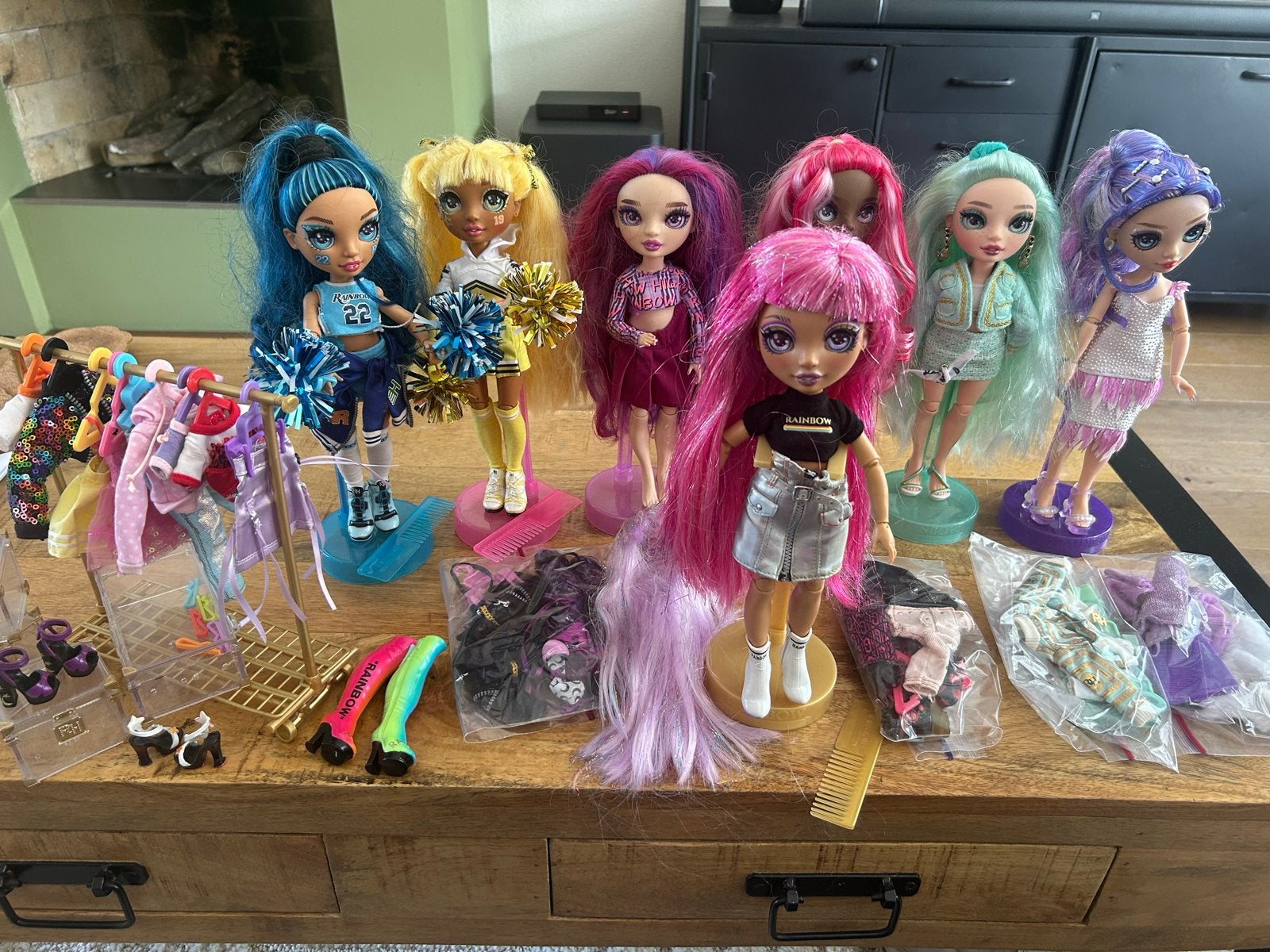 Te koop grote collectie Rainbow High poppen en accessoires, Ophalen, Gebruikt, Overige typen