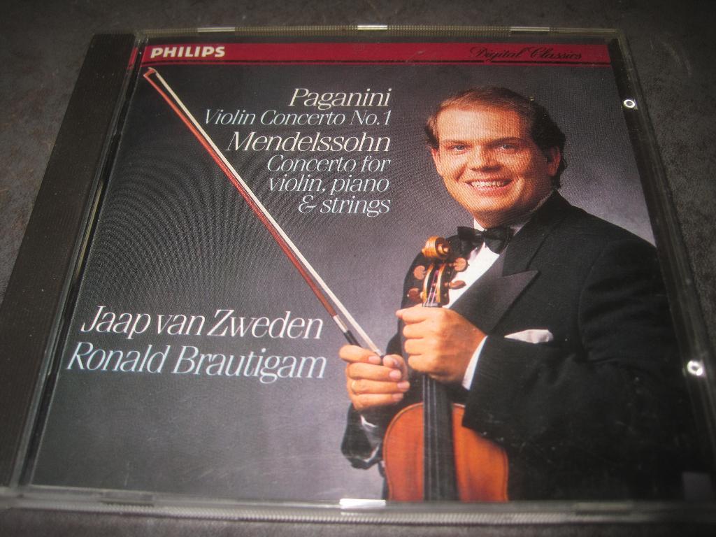Paganini Mendelssohn Violin Concertos Van Zweden op Philips, Ophalen of Verzenden, Classicisme, Zo goed als nieuw, Kamermuziek