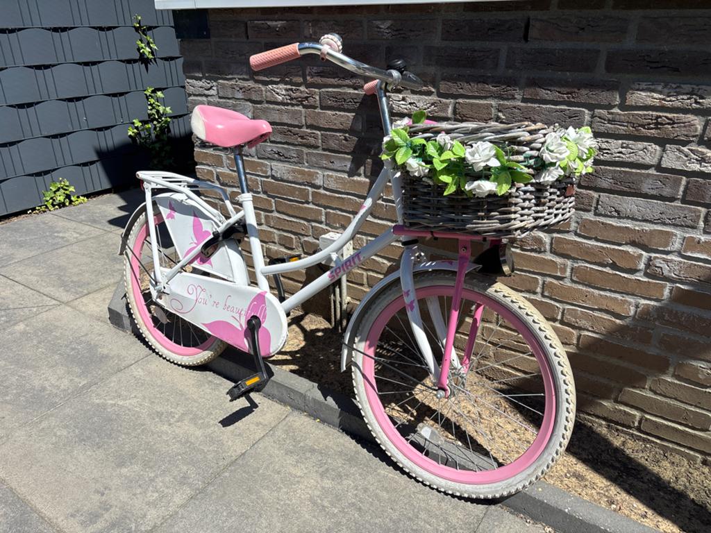 Spirit Meisjesfiets 20 inch 7-12 jaar, Ophalen, Gebruikt, Terugtraprem, 20 inch