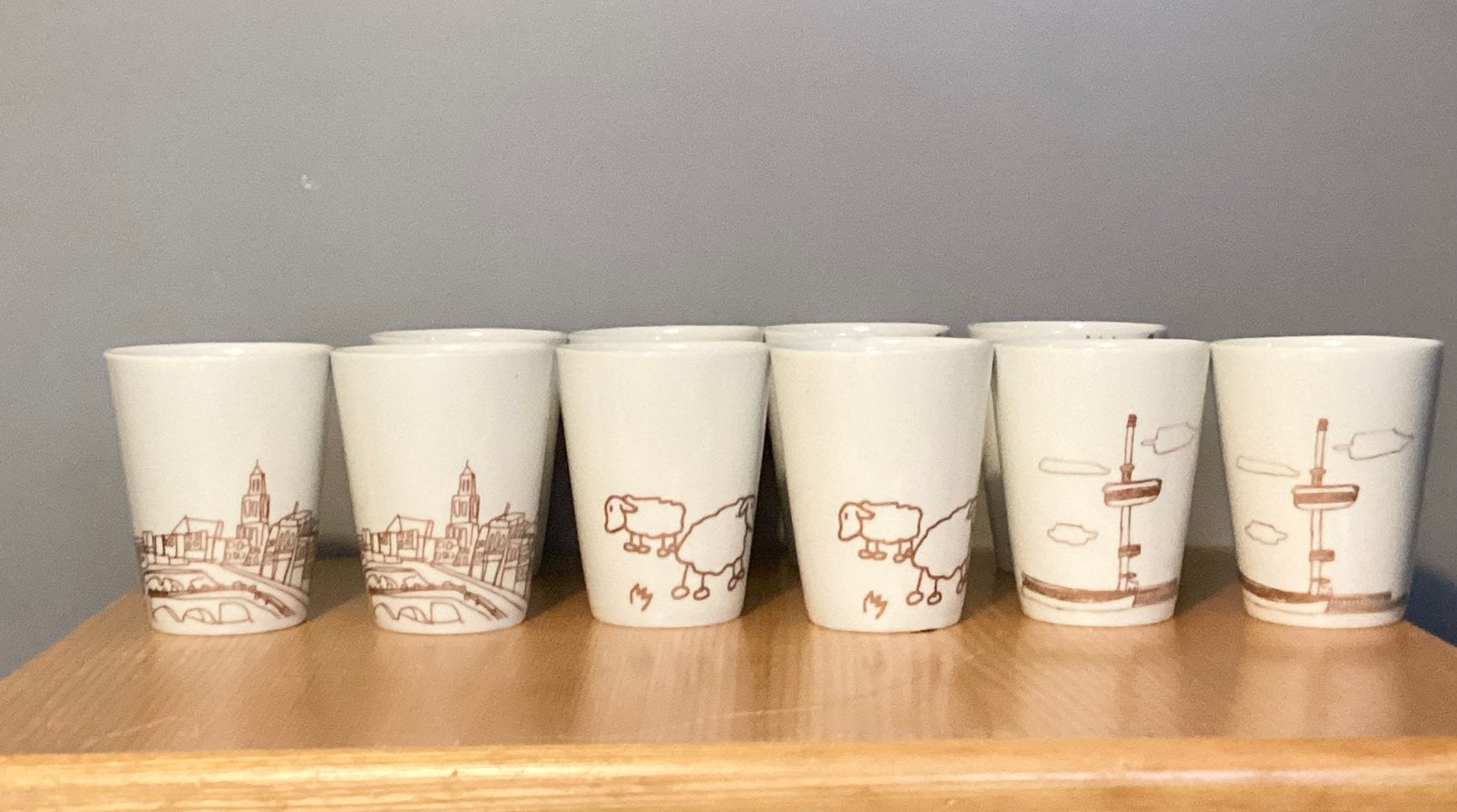 Set van Schoonhoven - Schoonhoven Keramiek, Keramiek, Ophalen of Verzenden, Zo goed als nieuw, Overige stijlen