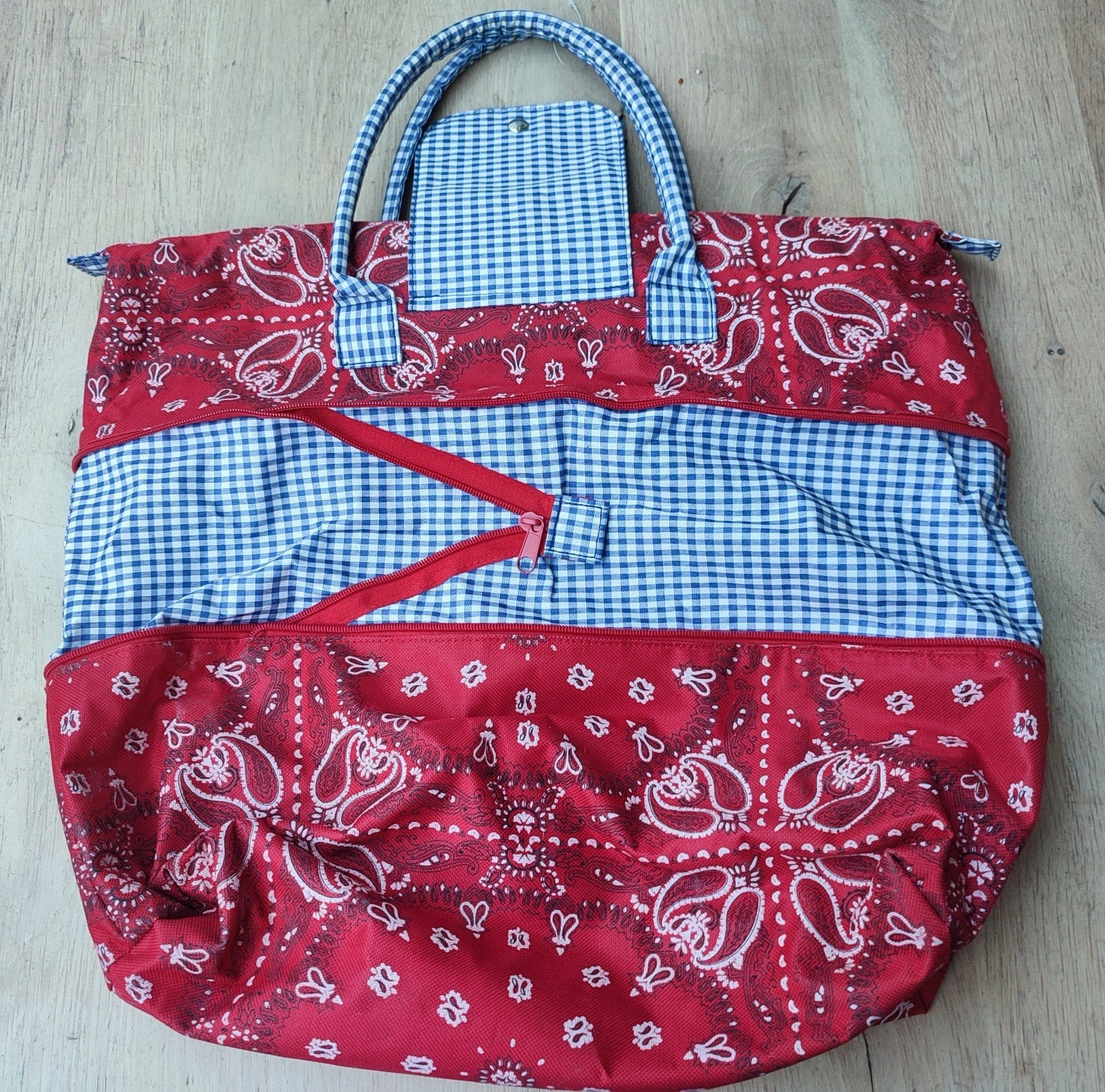 Opvouwbare Shopper/Boodschappentas "Boer zoekt tas", Ophalen of Verzenden, Nieuw, Blauw, Shopper