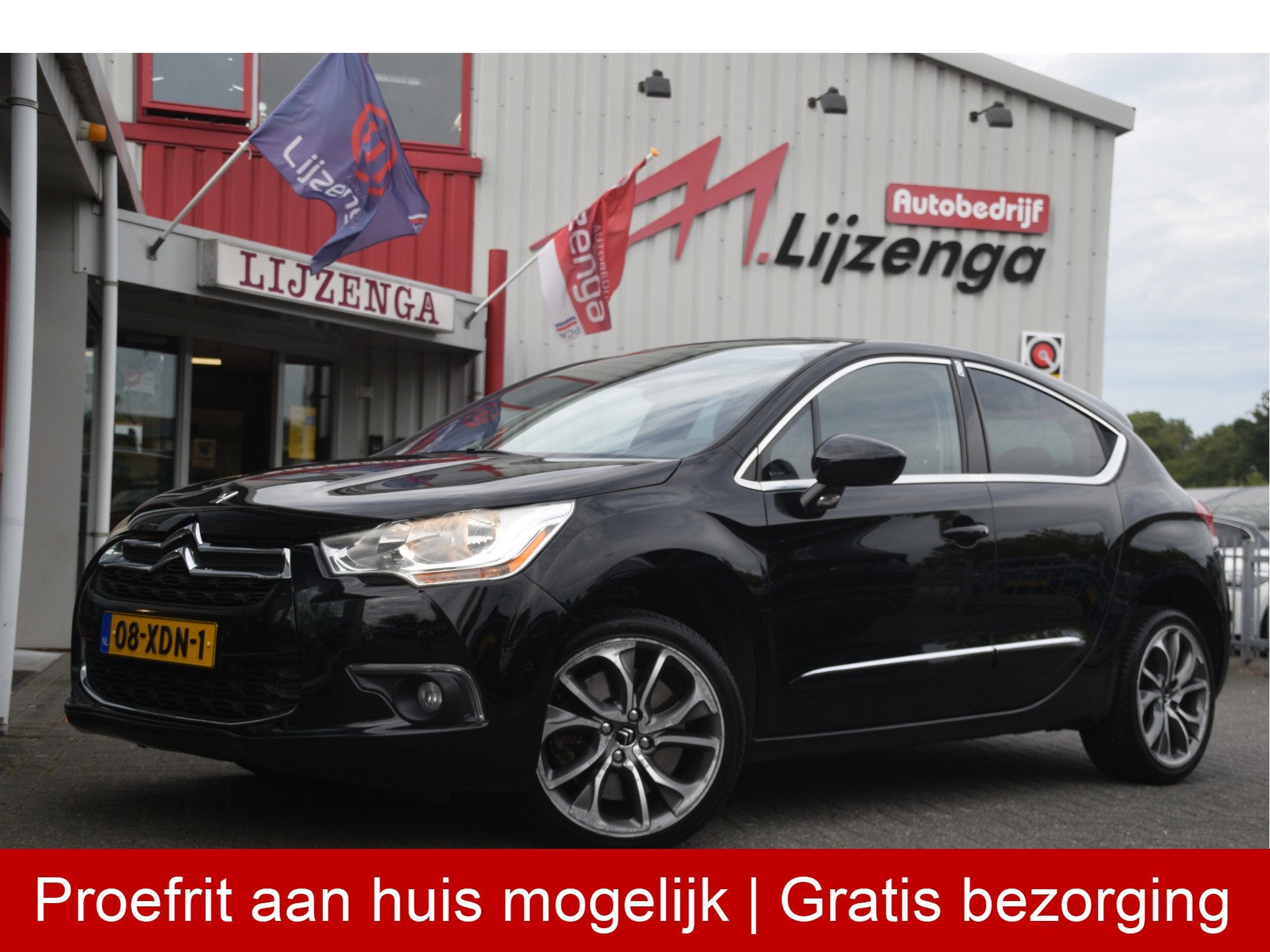 Citroën DS4 1.6 THP Sport Chic 200PK Navi | Clima | Bi-colo, Auto's, Voorwielaandrijving, Stoelverwarming, Zwart, 4 cilinders