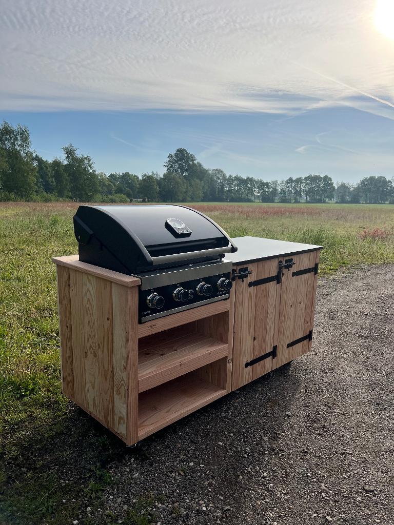 Buitenkeuken met composieten werkblad en grandpro G4, Tuin en Terras, Buitenkeukens, Ophalen of Verzenden, Nieuw, Gas, Grandpro