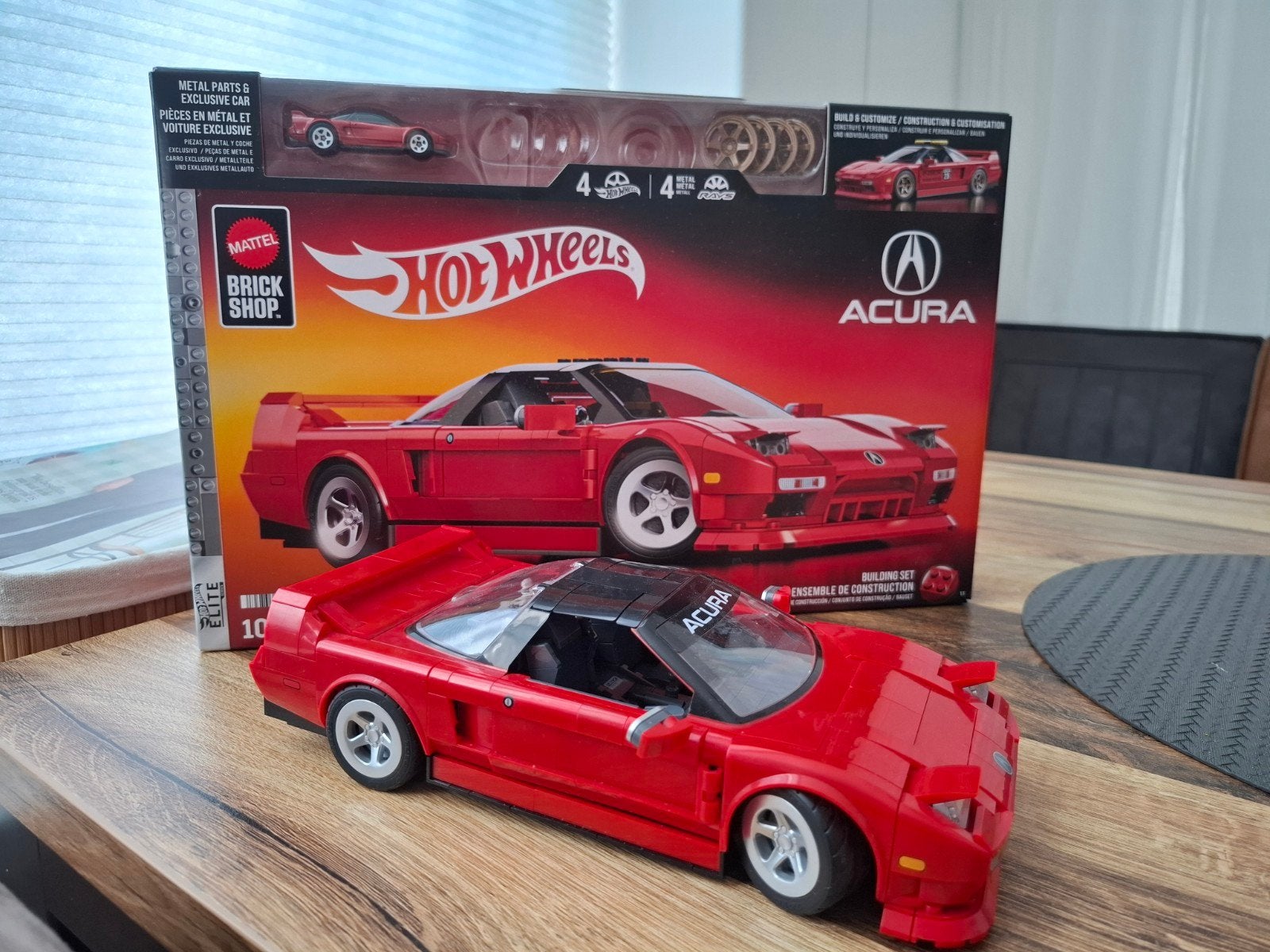 Mattel Brickshop Hot Wheels Acura NSX, Ophalen of Verzenden, Zo goed als nieuw