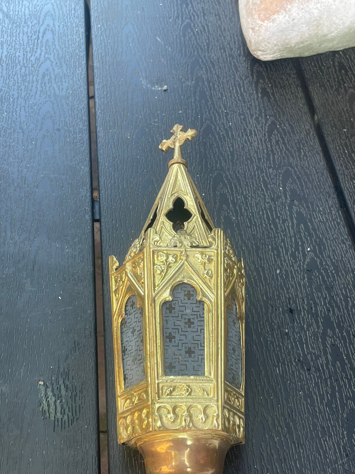 2 mooie processie lantaarns antiek religie, Ophalen of Verzenden