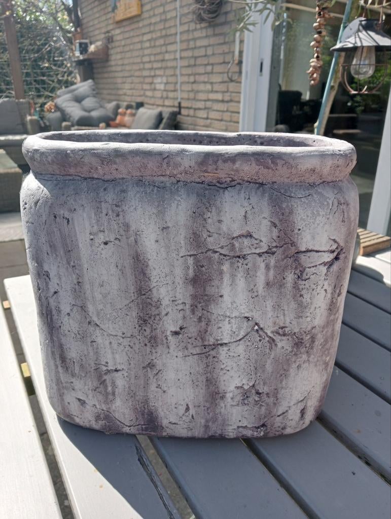 PTMD bloempot, Ophalen, Rond, Steen, Minder dan 30 cm