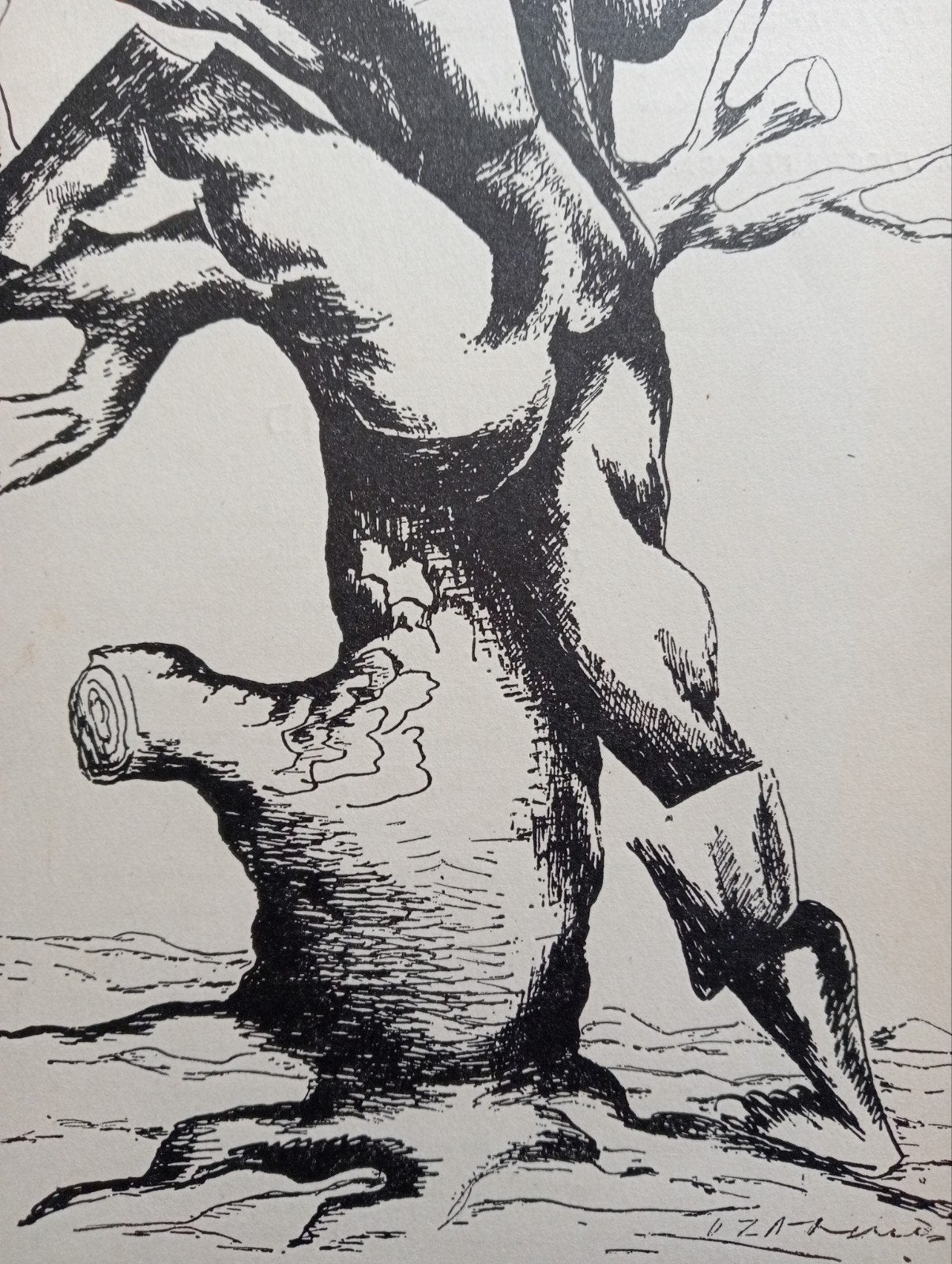 Ossip Zadkine lithografie jaren 40-50, Ophalen of Verzenden