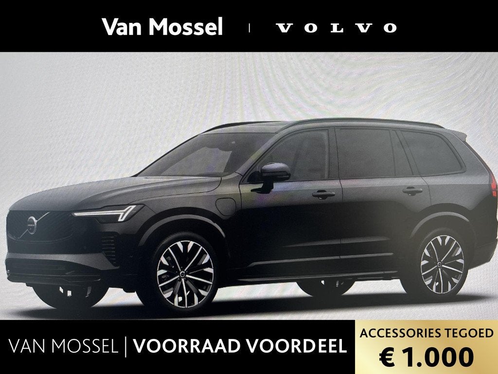 Volvo XC90 T8 Plug-in hybrid AWD Ultra Dark, Auto's, Volvo, Bedrijf, Te koop, XC90, 360° camera, 4x4, ABS, Achteruitrijcamera