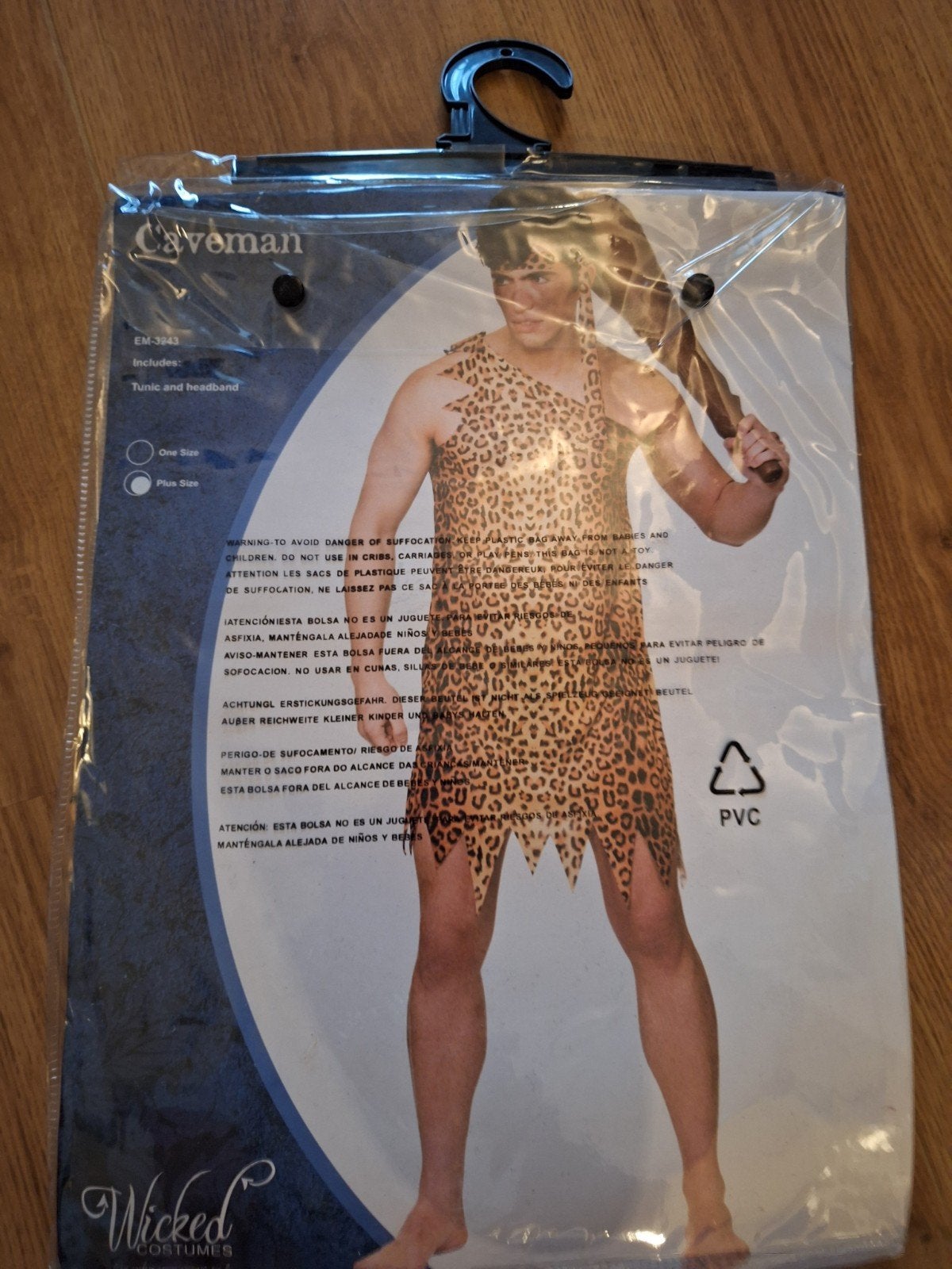 Caveman Kostuum - One Size - Nieuw in verpakking, Carnaval, Nieuw, Ophalen of Verzenden, Kleding