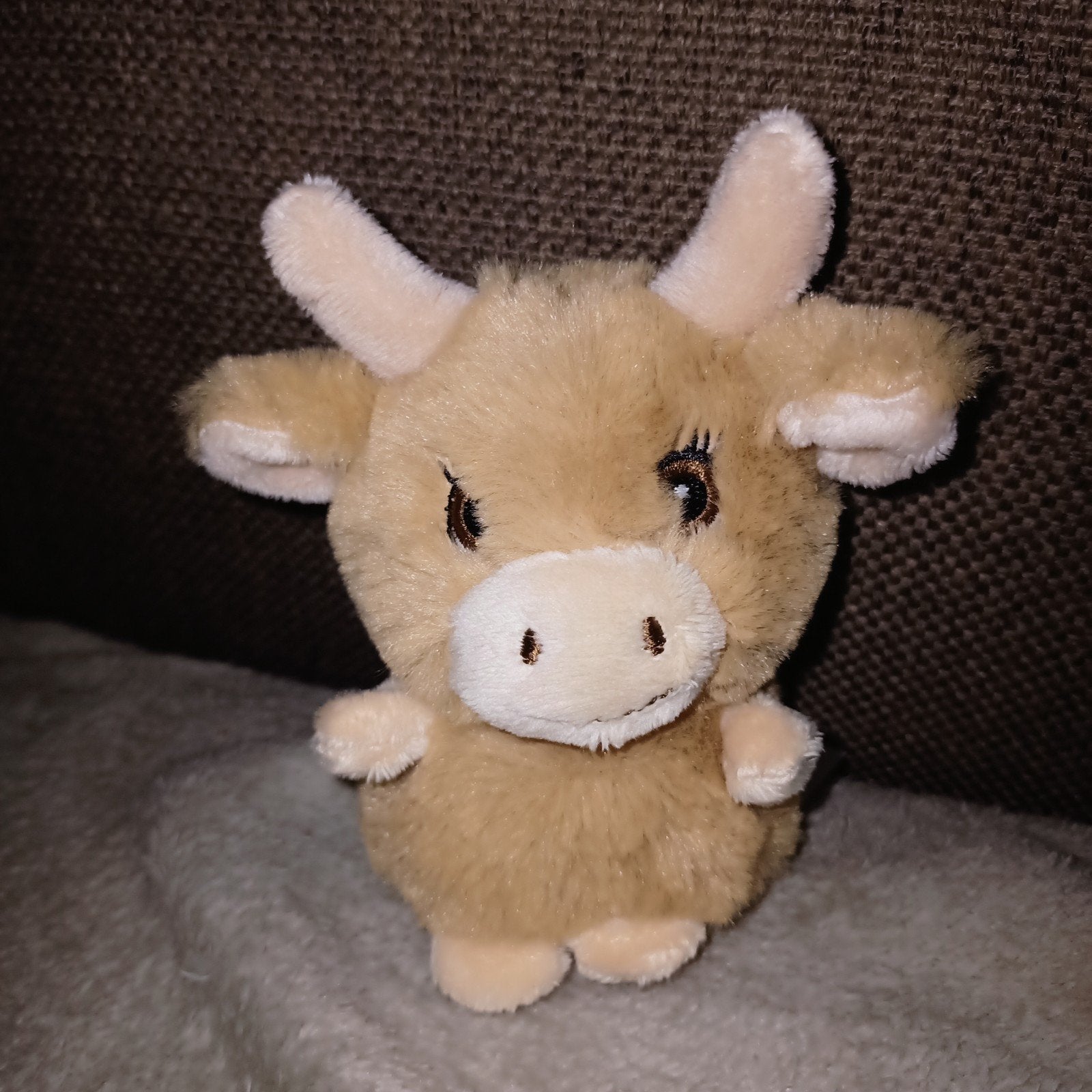 Keeltoys, mini adoptable world, highlander cow., Overige merken, Korrelvulling, Ophalen of Verzenden, Zo goed als nieuw