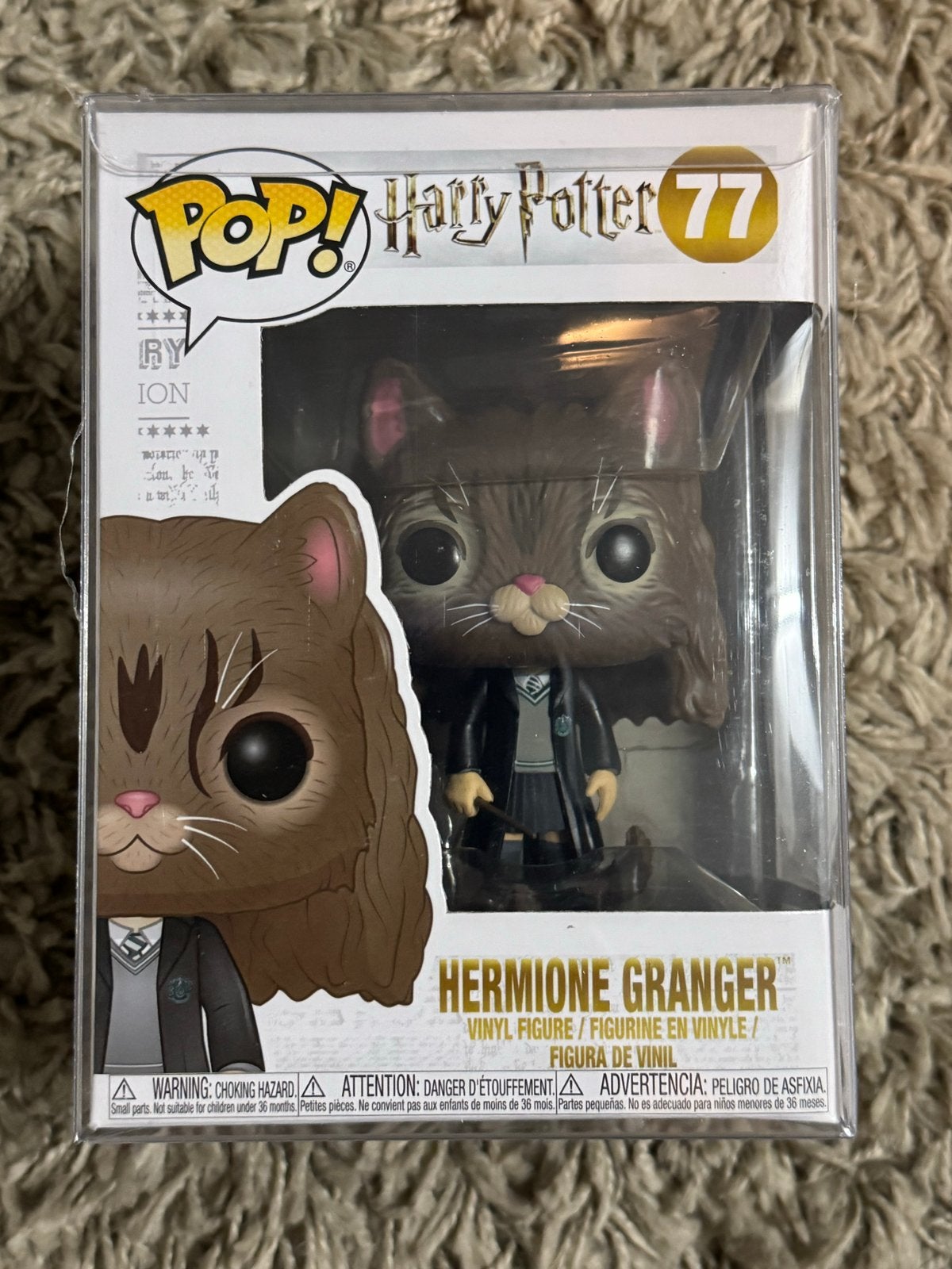 Funko Pop! Harry Potter Hermione Granger (Cat) #77 Protector, Ophalen of Verzenden, Zo goed als nieuw