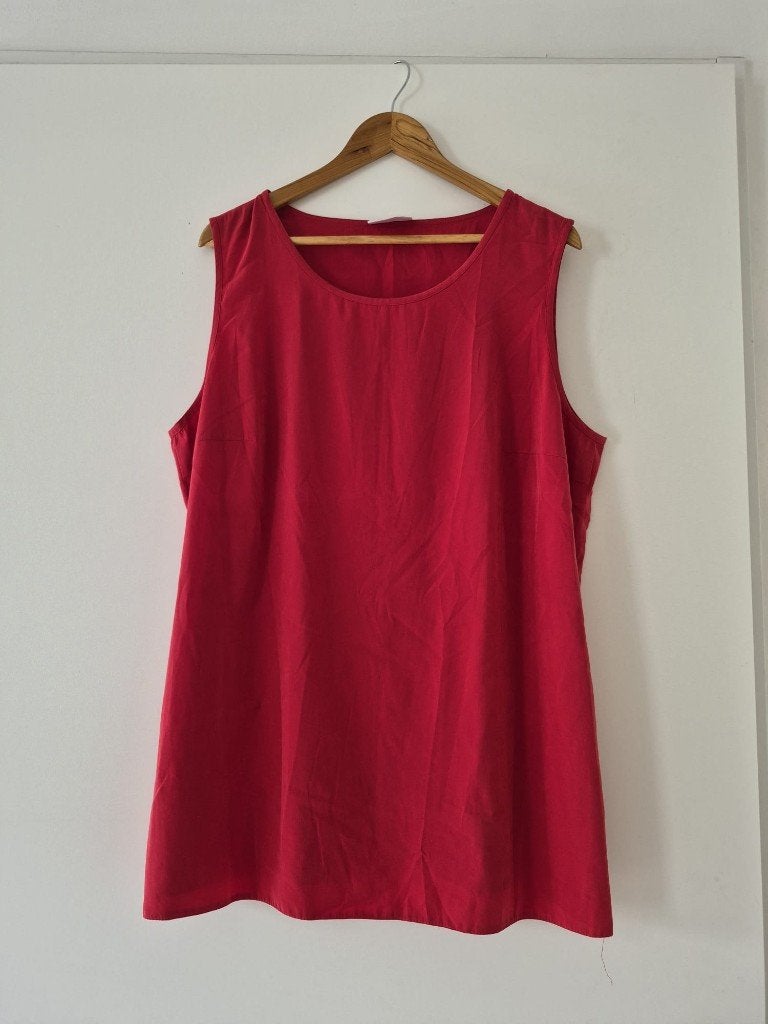 Lange top Barucci maat 48 dames - rood, Maat 46/48 (XL) of groter, Ophalen of Verzenden, Zo goed als nieuw, Zonder mouw