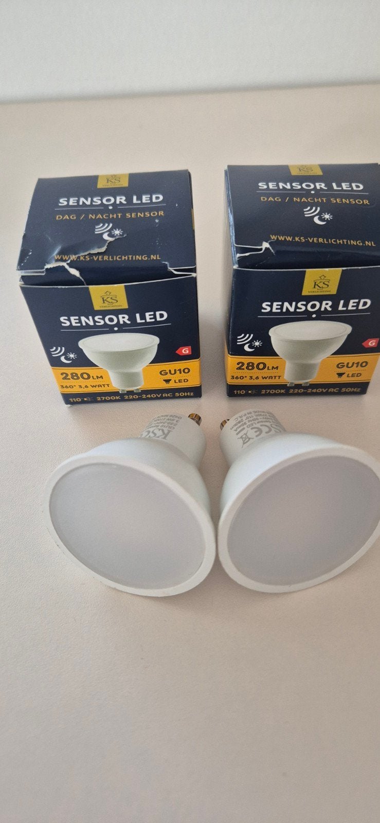 Lampjes Sensor Led Dag/ Nacht sensor set van twee., Ophalen of Verzenden, Nieuw, Led-lamp
