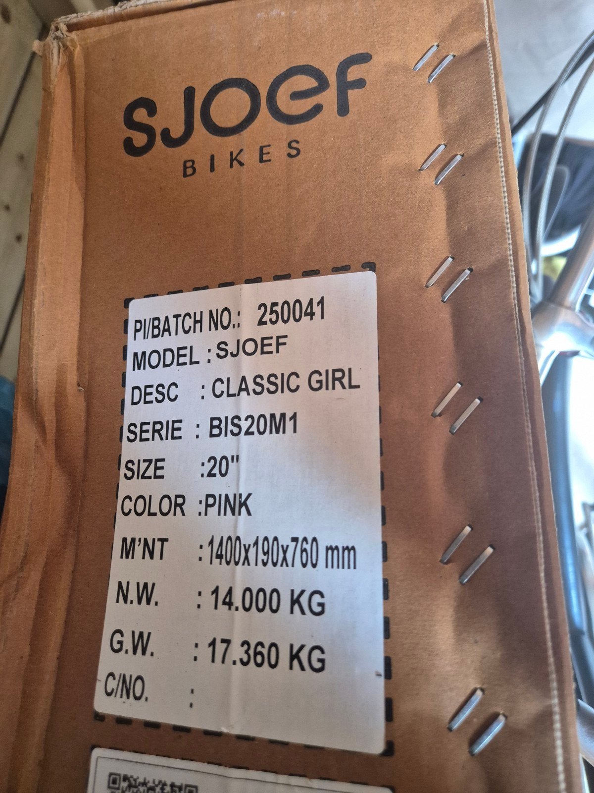 Sjoef Classic Girl kinderfiets 20 inch - Zo goed als nieuw, Ophalen, Nieuw, 20 inch of meer