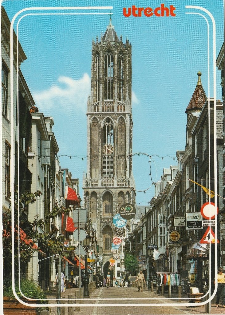 UTRECHT Zadelstraat met Dom, Verzenden, 1980 tot heden, Gelopen, Utrecht