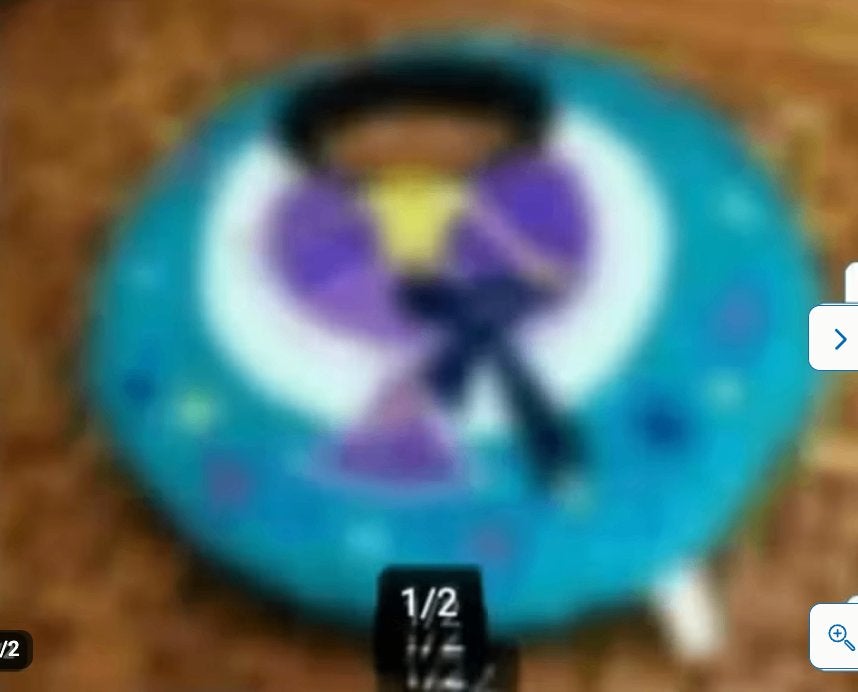 Kinder kussen diameter 38 cm, Meerkleurig, Rond, Ophalen of Verzenden, Zo goed als nieuw