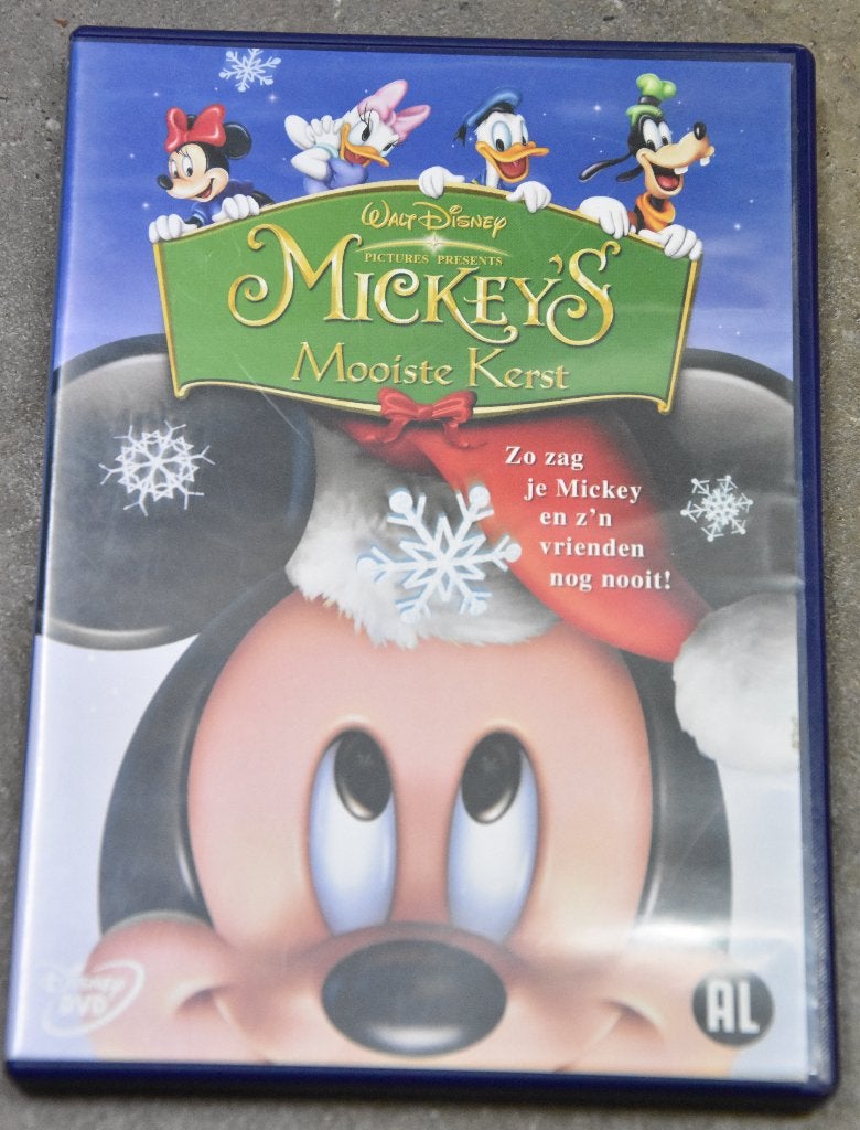 Mickey mouse Mickey's mooiste kerst Disney DVD Minnie Donald, Ophalen of Verzenden, Mickey Mouse, Zo goed als nieuw, Overige typen