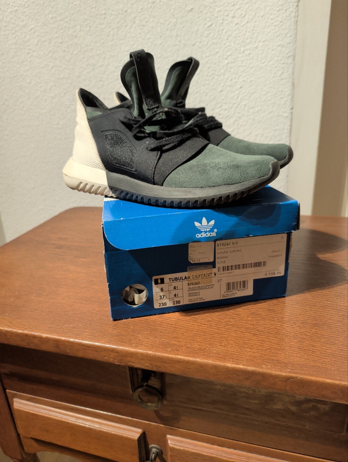 Adidas Tubular Defiant V Sneakers - Maat 37, Adidas, Ophalen of Verzenden, Groen, Sneakers of Gympen