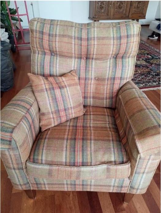 Moet NU weg Fauteuil (zeer comfortabel), Ophalen, Gebruikt, 75 tot 100 cm, Stof
