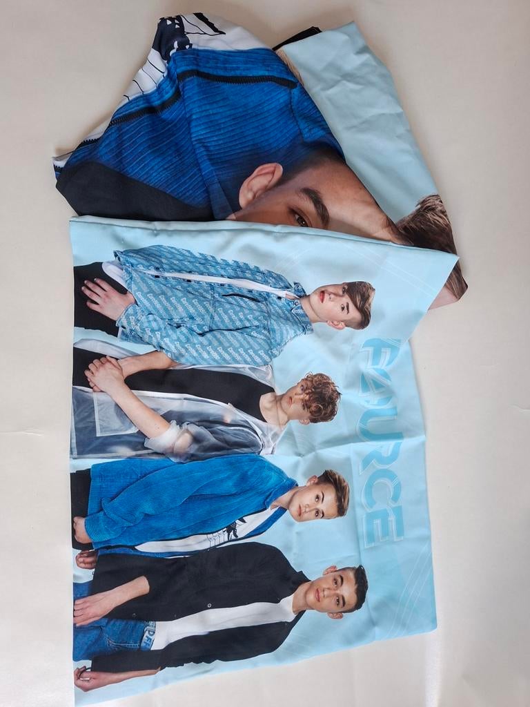 FOURCE Dekbedovertrek - Jongensband - Eenpersoons, Eenpersoons, Blauw, Dekbedovertrek, Ophalen of Verzenden