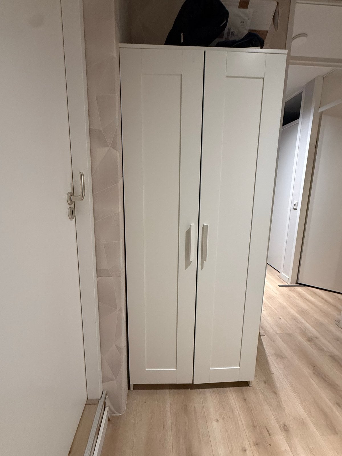 IKEA BRIMNES Kledingkast met 2 deuren, wit, Ophalen, 50 tot 100 cm, Zo goed als nieuw, 150 tot 200 cm
