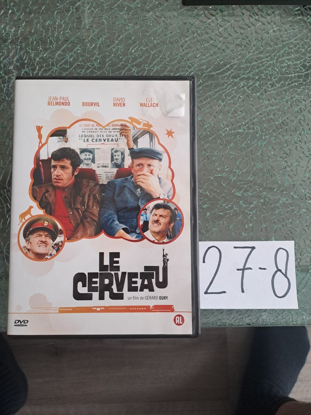 Le Cerveau DVD - Franse komedie met Jean-Paul Belmondo, Alle leeftijden, Ophalen of Verzenden, Gebruikt