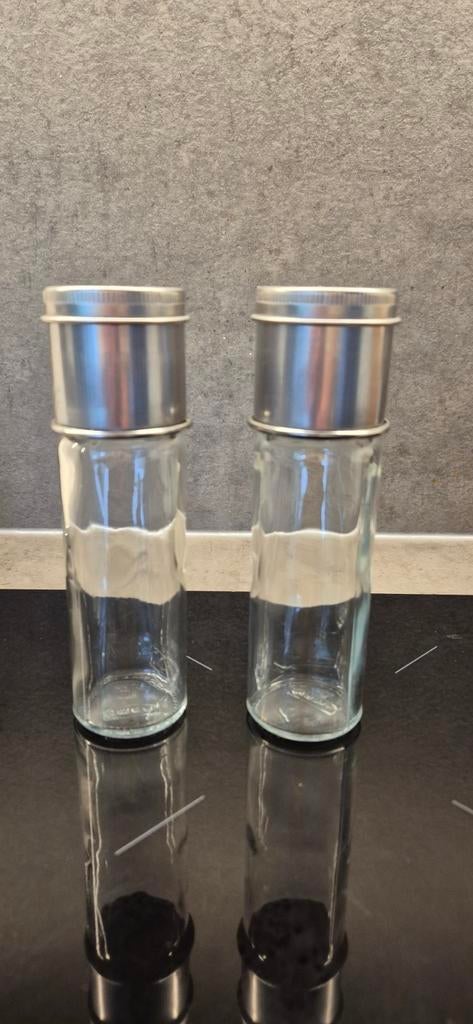 IKEA CITRONHAJ Kruidenmolen Glas/RVS - 15 cm, IKEA, Ophalen of Verzenden, Voorraadpot, Glas