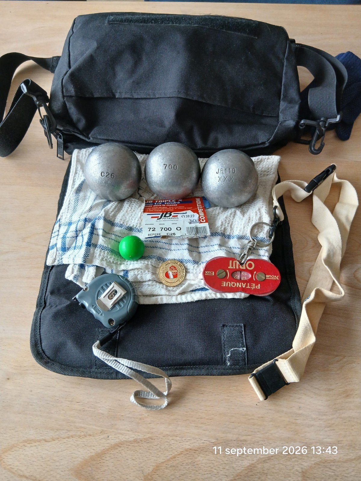 Wedstrijd set jeu de boules (petanque), Ophalen, Gebruikt, Bal