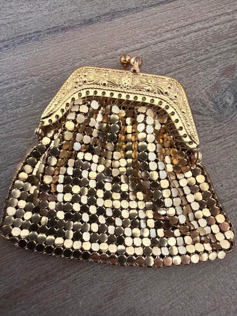 Klein “gouden” portemonneetje, Sieraden, Tassen en Uiterlijk, Portemonnees, Ophalen of Verzenden, Zo goed als nieuw