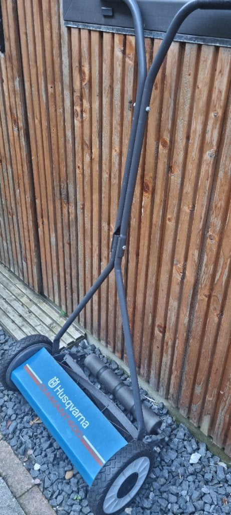 Grasmaaier (hand) Husqvarna, Tuin en Terras, Ophalen, Gebruikt, Handgrasmaaier, 40 t/m 49 cm