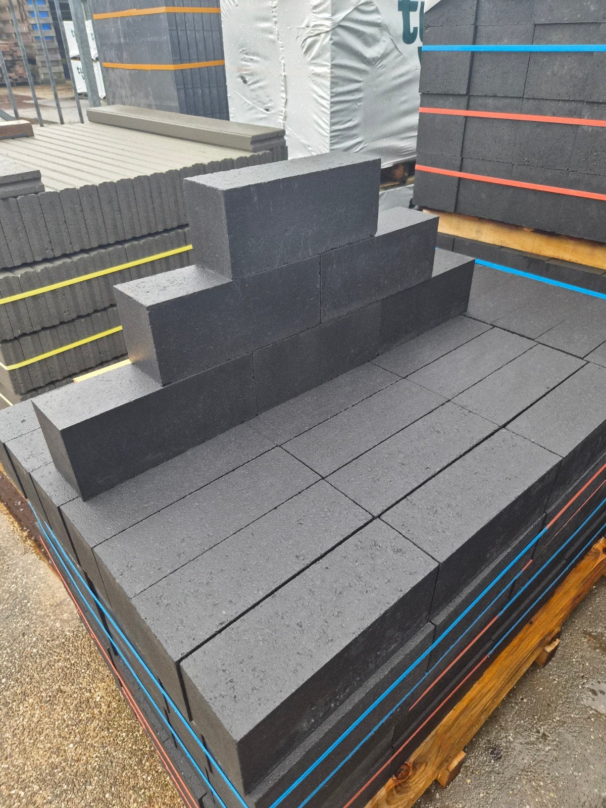 12x10x60cm zwart wallblock/linea/stapelblok, Ophalen of Verzenden, Minder dan 100 cm, Minder dan 25 cm