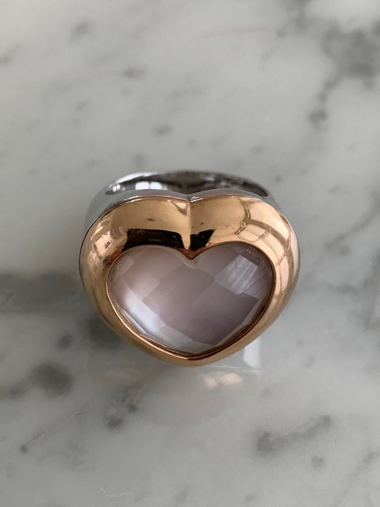 Tirisi Moda ring/zilver/goud, Ophalen, Zo goed als nieuw, Dame, Goud