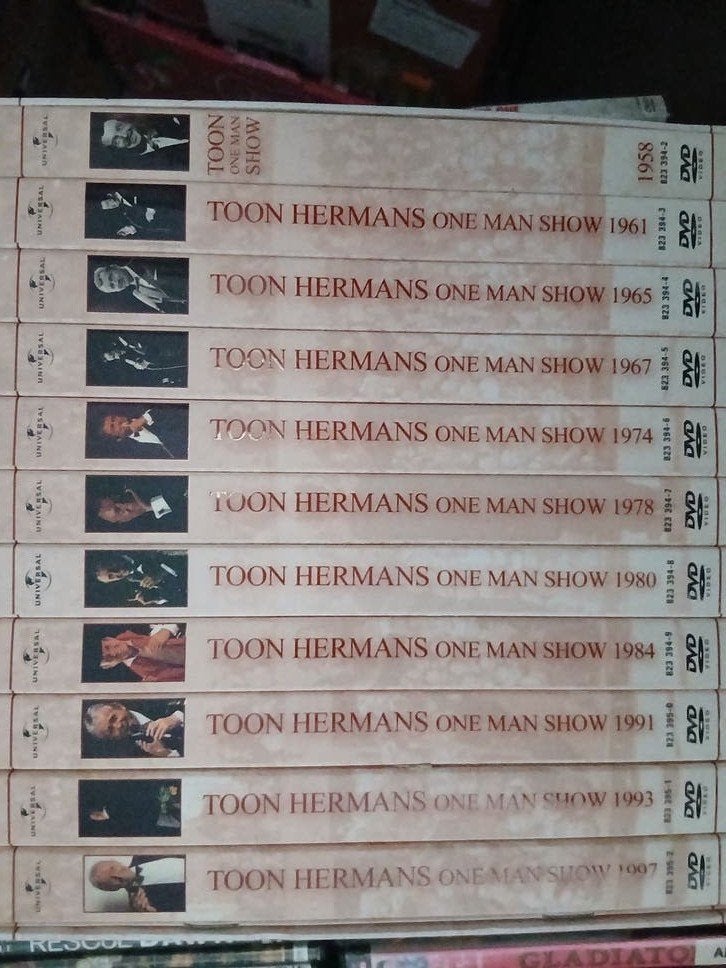 Toon Hermans One Man Shows 1958-1997 DVD Boxset, Alle leeftijden, Toon Hermans, Zo goed als nieuw, Verzamelbox of complete uitgave