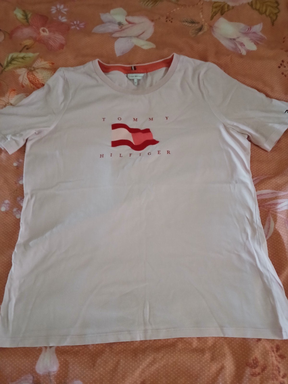 Shirt Tommy Hilfigger M, Ophalen of Verzenden, Zo goed als nieuw, Roze, Korte mouw