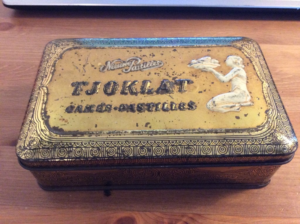 vintage blik Tjoklat Camée-pastilles, Verzamelen, Ophalen of Verzenden, Gebruikt, Overige