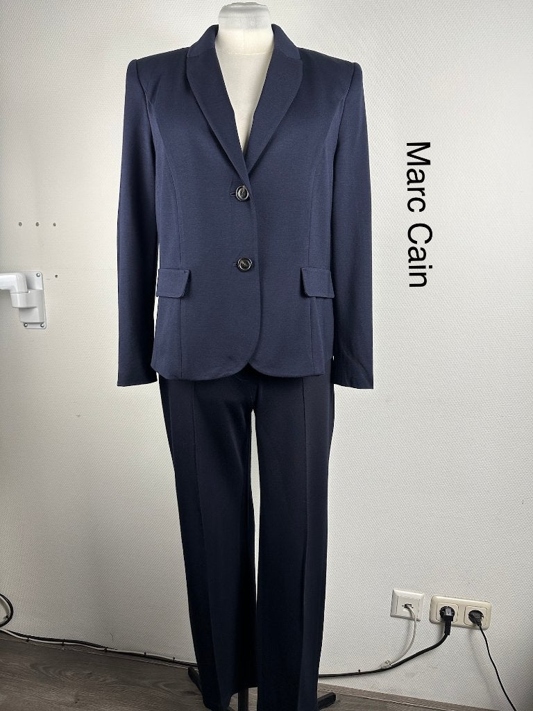 Marc Cain Broekpak  (mt: 42/44) 32,4/9988, Kleding | Dames, Jasjes, Kostuums en Pakken, Blauw, Marc Cain, Ophalen of Verzenden